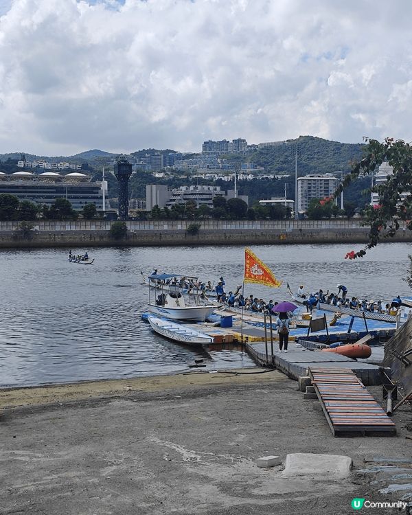 石門水上活動中心, 與女兒參加親子龍舟比賽, 當日天氣炎熱,...