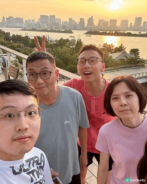 東京台場有好靚的自助餐，配上美景真係一流！