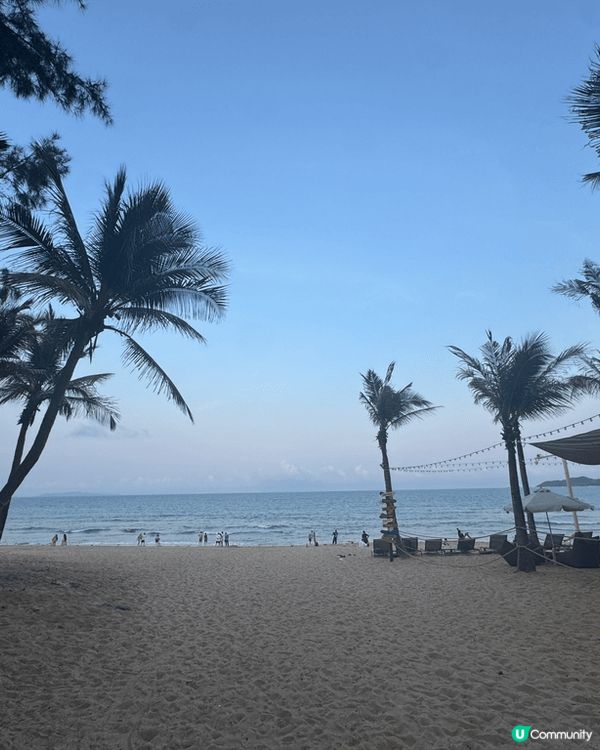 三亞海棠灣的海邊風景和三亞海棠灣亞特蘭蒂斯水世界的照片