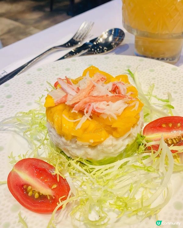 阿拉斯加蟹肉沙律🦀！下午茶好去處😋