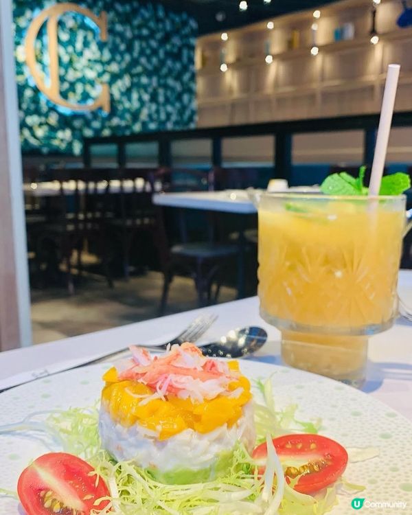 阿拉斯加蟹肉沙律🦀！下午茶好去處😋