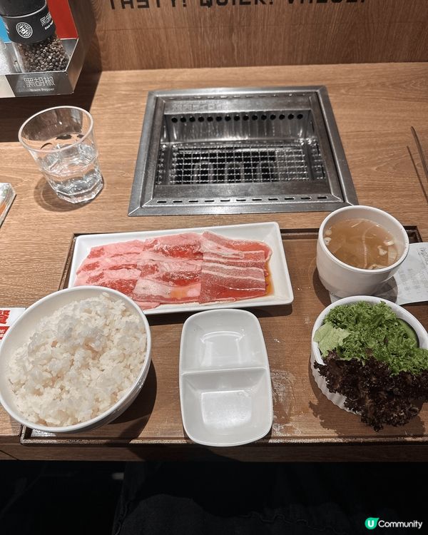 燒肉套餐🤤！家樂坊抵食推介！🥩🍚$43有齊肉、米飯和沙律🤩🎉