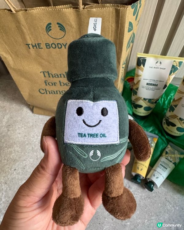 Body shop 狂迷💚送你茶樹公仔！
