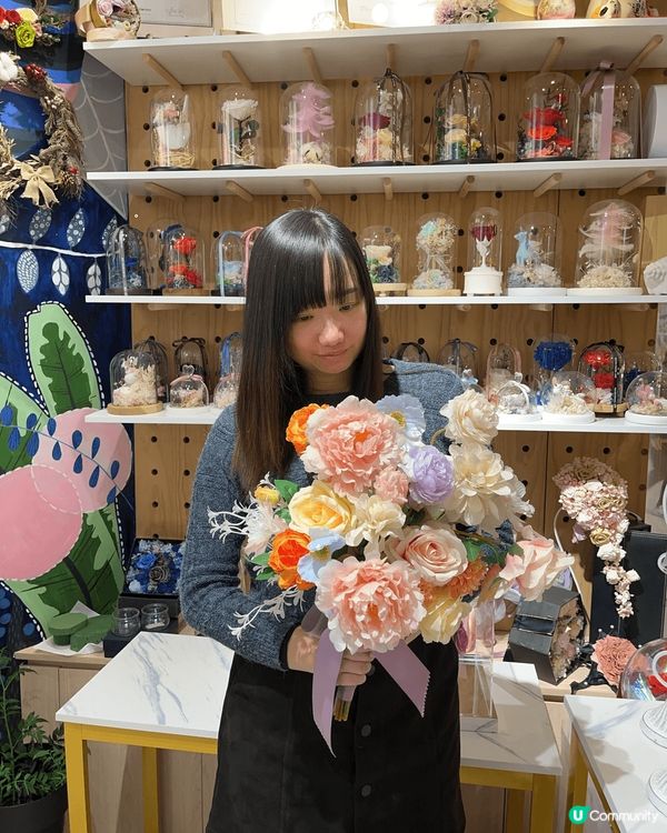 今日買咗款"永生花🌸"番屋企，呢款永生花顏色配搭清新，而且仲...