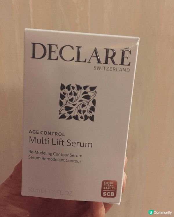 用Declare的天然精華，易吸收，令皮膚緊緻，用了一次就不...