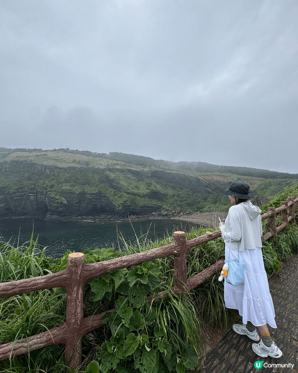 韓國濟州島牛島即使天氣陰陰，都還是很美！