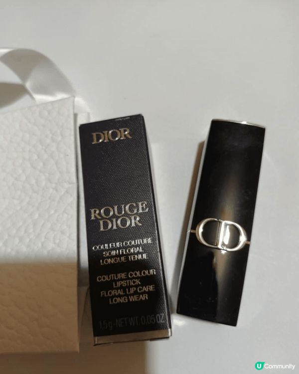 和朋友去dior買護膚品我又忍不住買了支dior rouge...