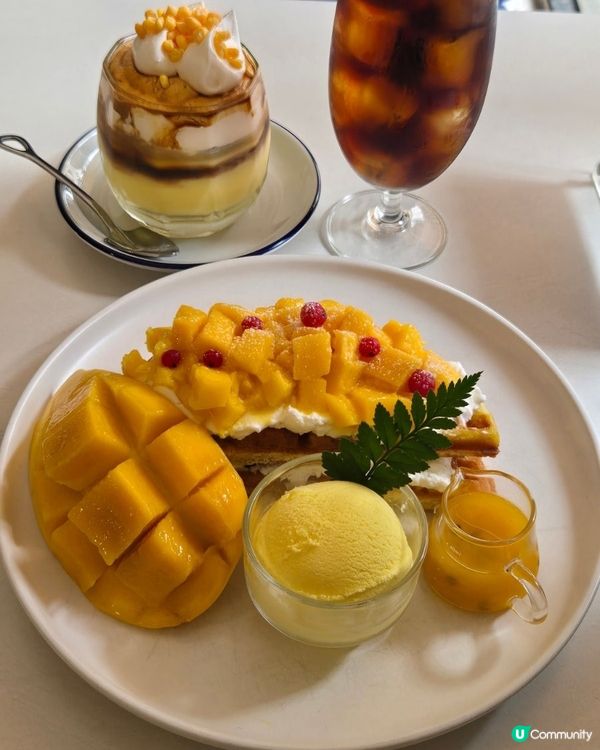 🇰🇷首爾勁正嘅芒果甜品窩夫‼️一定要試‼️