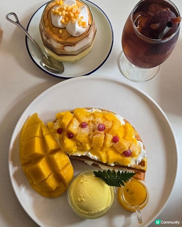 🇰🇷首爾勁正嘅芒果甜品窩夫‼️一定要試‼️