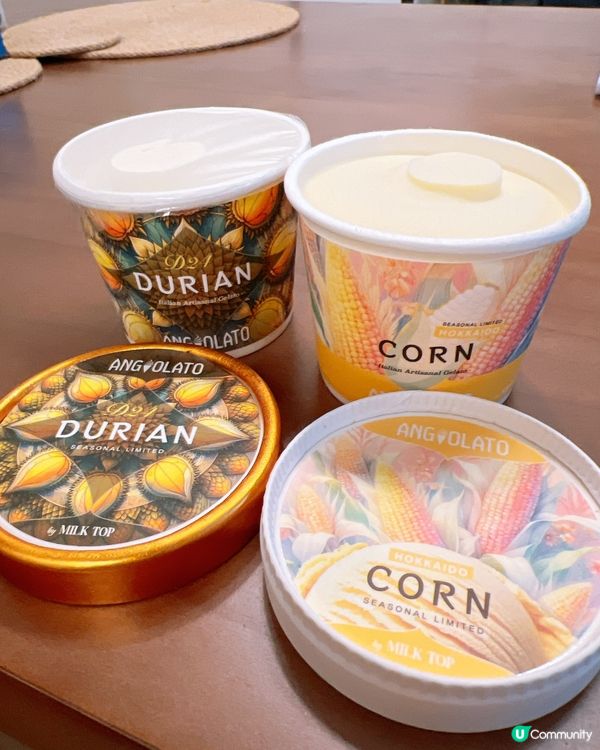 新品雪糕登場🍦粟米x榴槤竟然只需$18杯😝