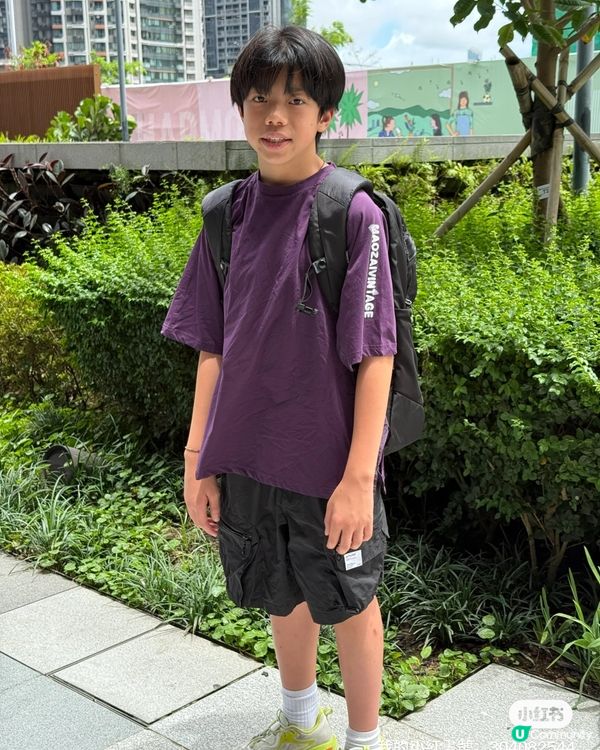 豆豆哥哥升中學🎒！簡@書包型格又實用😎！