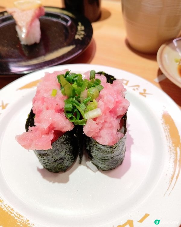 期間限定壽司郎十蚊一碟蔥吞拿魚軍艦👍