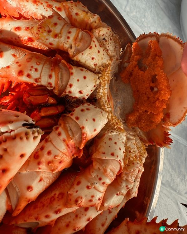 北海道機場買嘅花咲蟹。滿滿嘅膏，今次好好運有蟹子～北海道夏天...