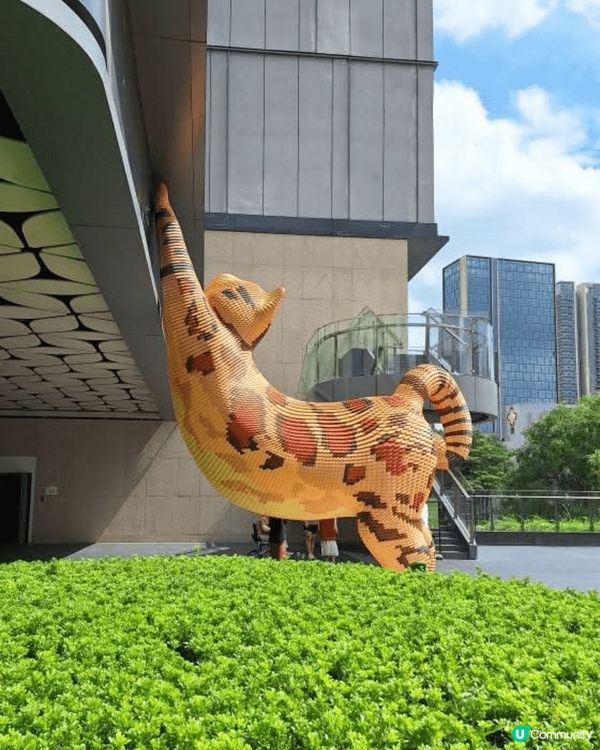 深圳阪田萬科廣場以大自然森林生態為題的商場，有10 米高黑臉...