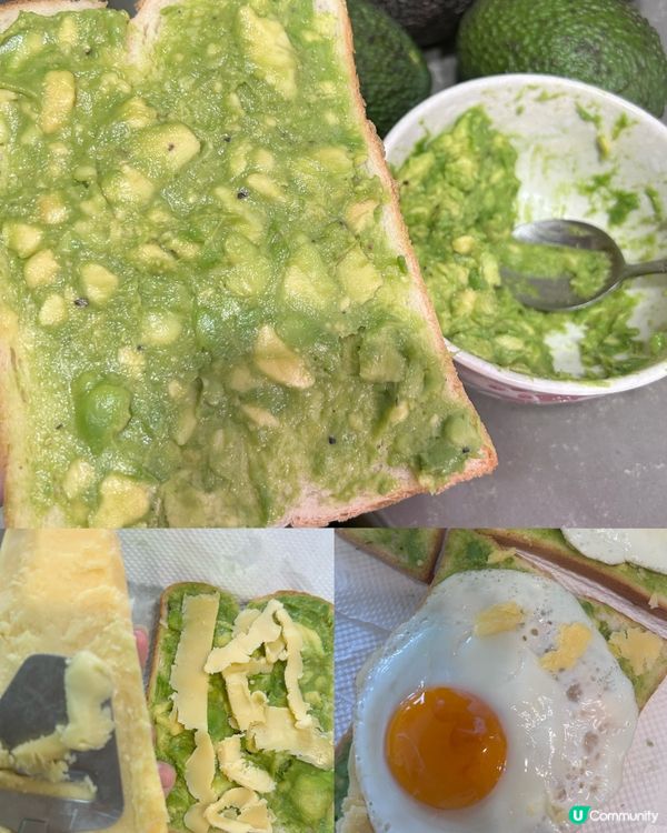 分享健康🌞朝氣勃勃早餐 一般食麵包配上牛油果