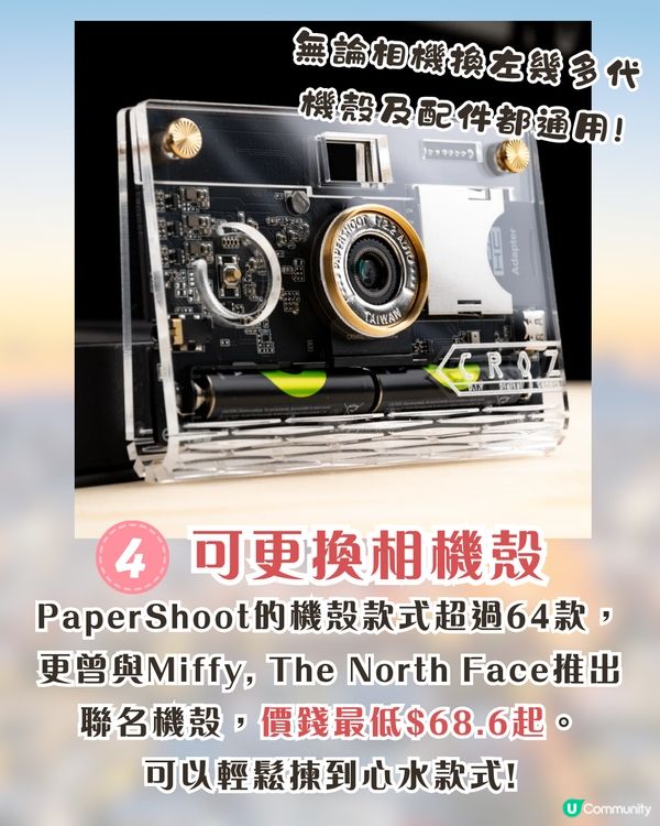 日本爆紅超薄紙相機PaperShoot！可換逾64款機殼/過相落手機/簡單影出復古風