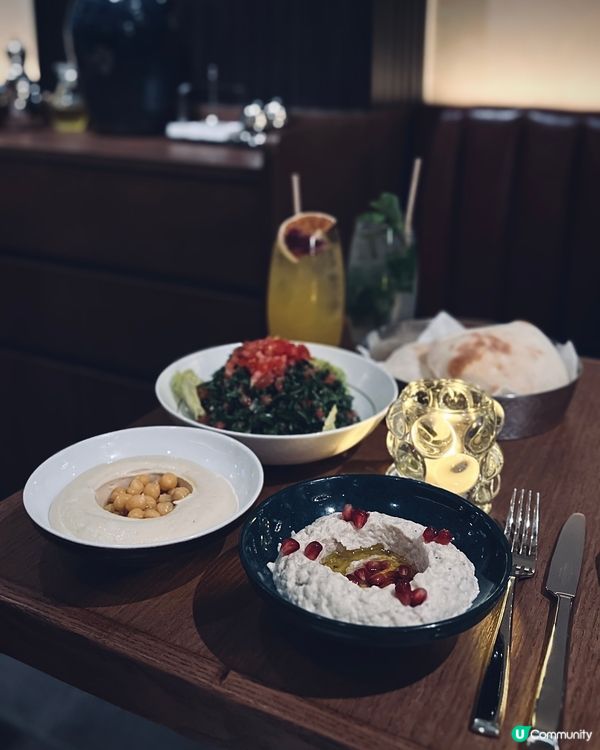 中環新開優雅風黎巴嫩菜！🤤 必試鷹嘴豆蓉口袋餅､炭爐烤肉！🥩