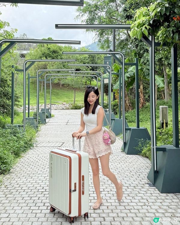 旅行必備！靚爆28吋行李箱🤩！ 買咗白色瑪奇朵邊款😍