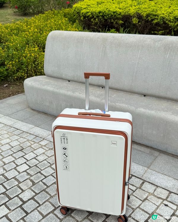旅行必備！靚爆28吋行李箱🤩！ 買咗白色瑪奇朵邊款😍