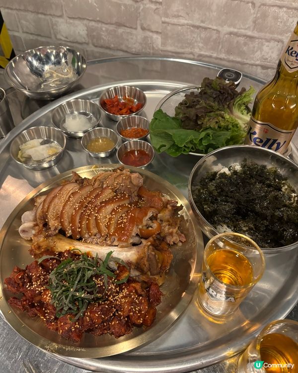 弘大豬蹄😋！韓國必食豬蹄🤤！