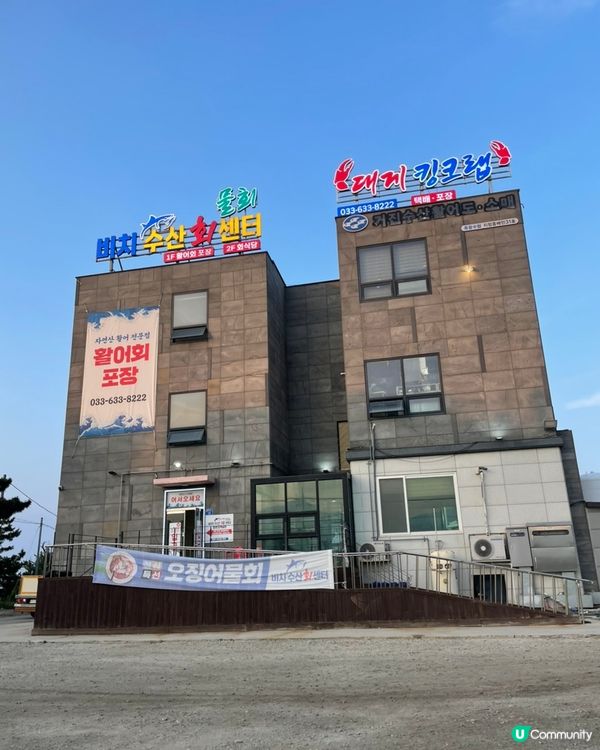 🇰🇷韓國束草必食海景刺身外賣推介🌊海邊食刺身勁chill！