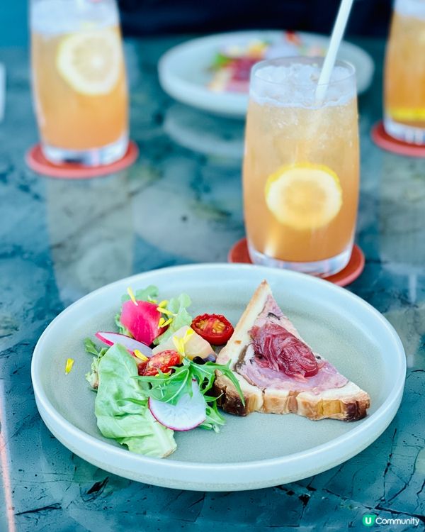 𓂃.𓈒赤鱲角𓎏ෆ.ᐟ上機前在天際景色下享受美食𓈒𓂃. 