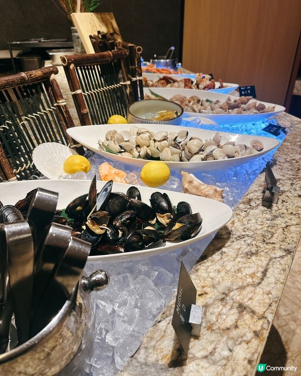 紅磡嘉里酒店自助餐🤤！維港靚景！