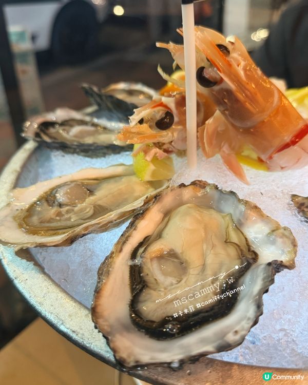 ❝自肥卡米菲．西餐❞【尖咀蠔灣】生蠔海鮮拼盤🤤！