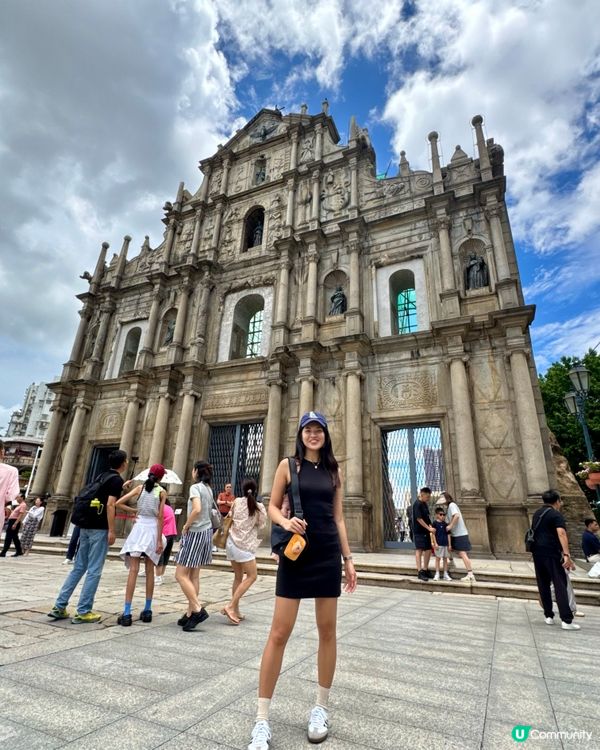 澳門一日遊📸 必去的大三巴！