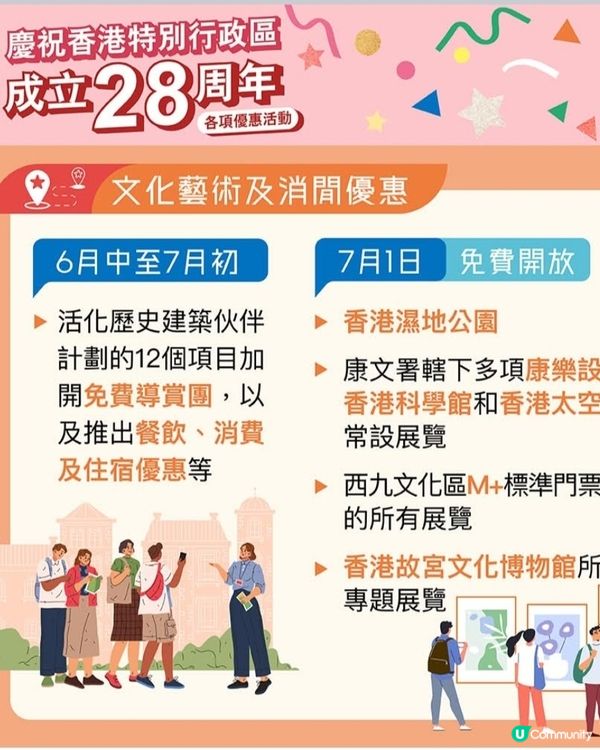 慶祝回歸一連串優惠