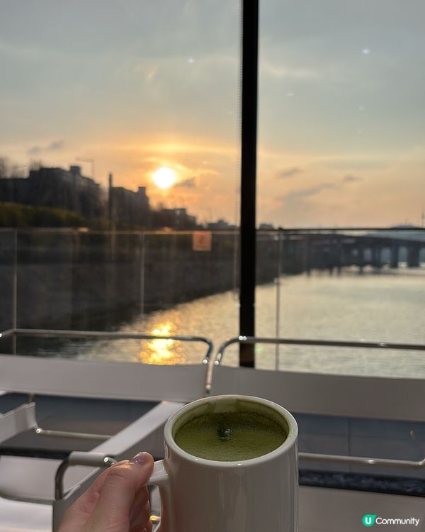 漢江海景cafe📸！夕陽靚到爆🌅！ 