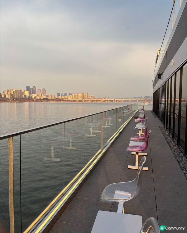 漢江海景cafe📸！夕陽靚到爆🌅！ 