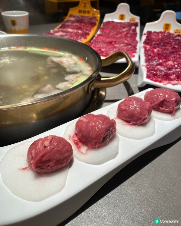 自助醬料吧🤤到店現切牛肉正！🥩🍲