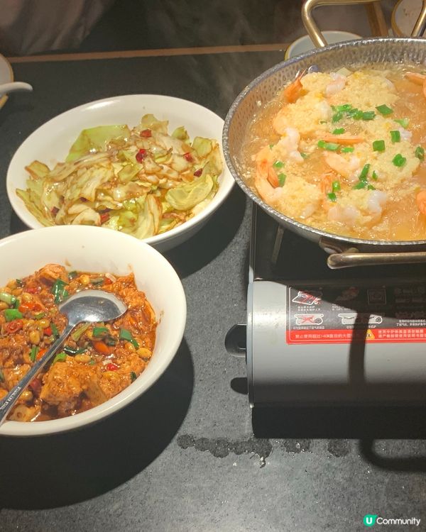 豆腐粉絲煲套餐仲可以免費任添白飯😋