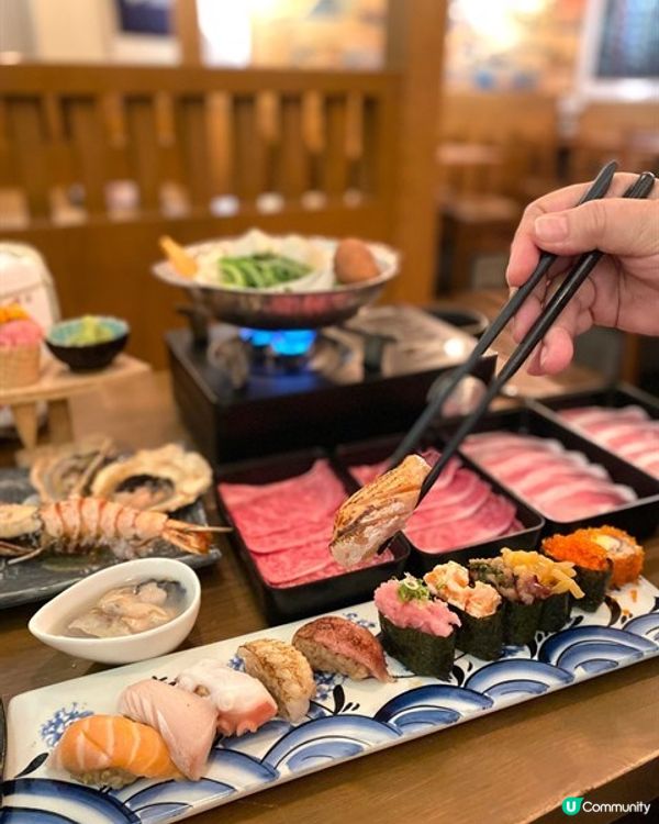 😋巨型爆膏大頭蝦x 宮崎牛半午時放題