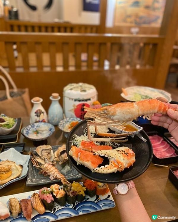 😋巨型爆膏大頭蝦x 宮崎牛半午時放題