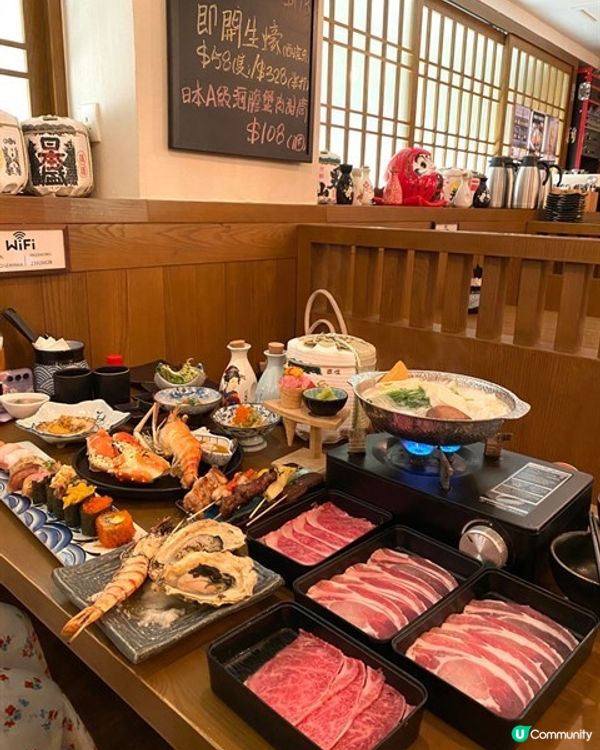 😋巨型爆膏大頭蝦x 宮崎牛半午時放題