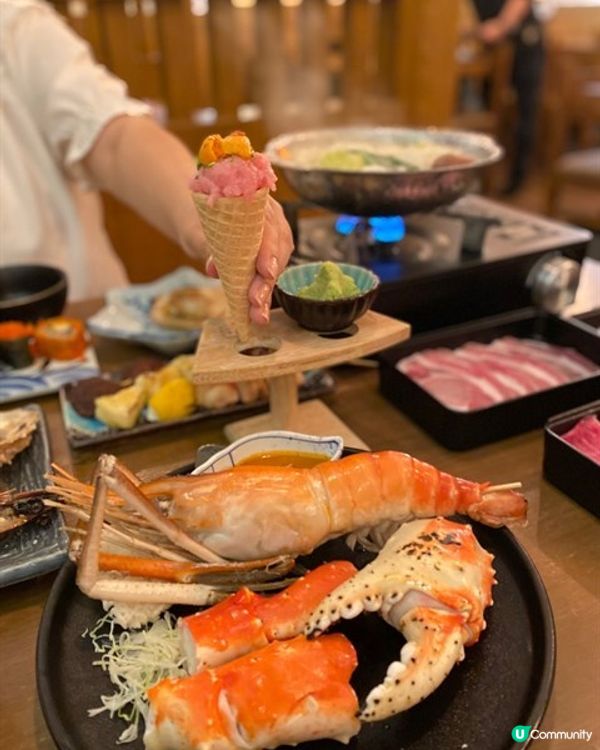 😋巨型爆膏大頭蝦x 宮崎牛半午時放題