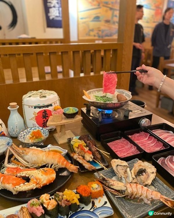 😋巨型爆膏大頭蝦x 宮崎牛半午時放題