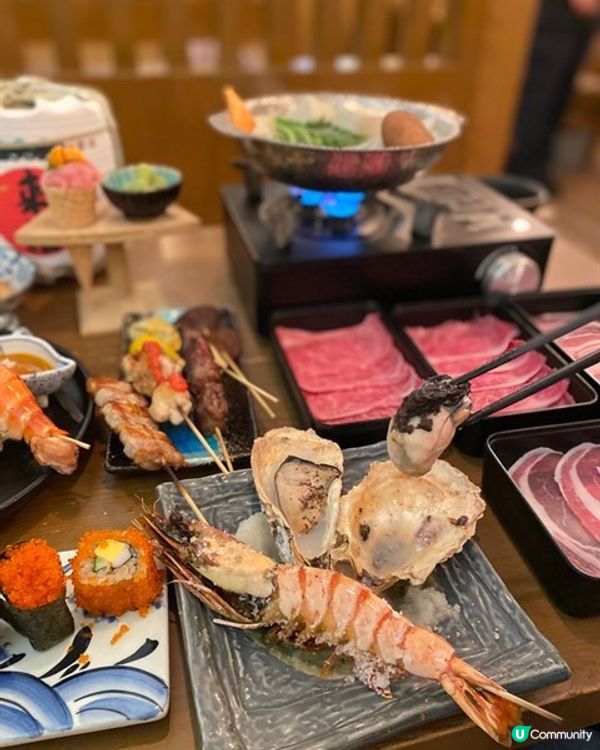 😋巨型爆膏大頭蝦x 宮崎牛半午時放題