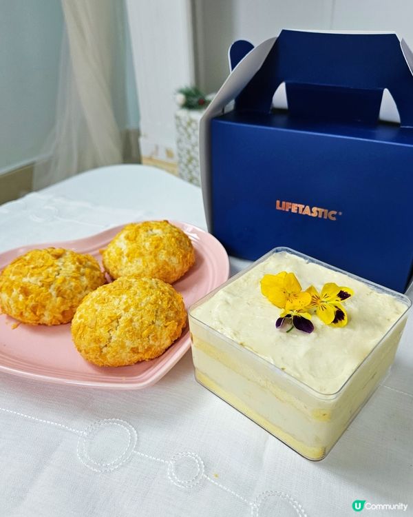 【】

榴槤麻糬蛋糕🤤！24K榴槤控必試！😋