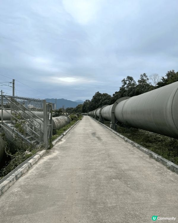 上水東江輸水管，一個十分適合打卡的地方，好多大水管有工業風既...