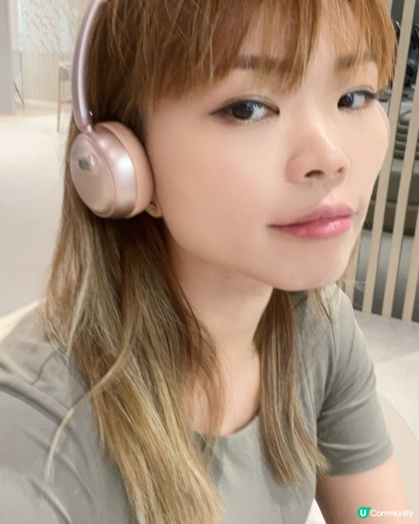 超輕巧玫瑰粉紅耳機