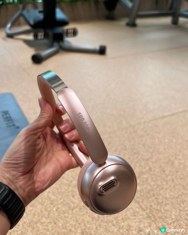 超輕巧玫瑰粉紅耳機