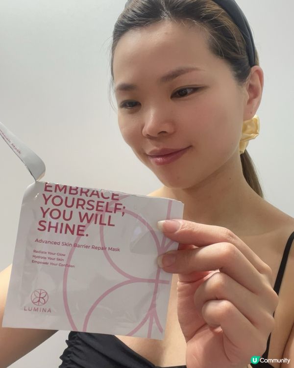 💛超水潤面膜貼心髮圈束住敷mask💛