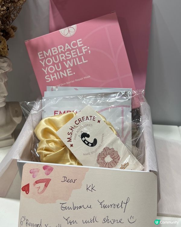 💛超水潤面膜貼心髮圈束住敷mask💛