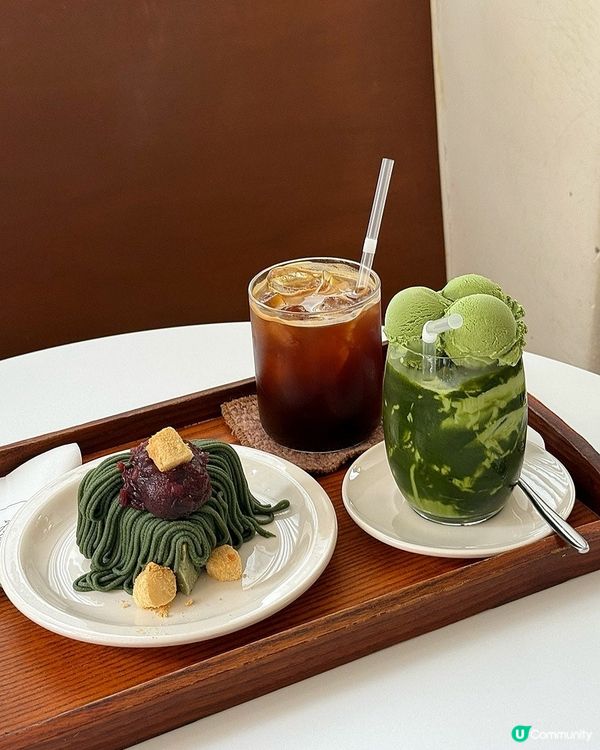 🇰🇷首爾永登浦抹茶控必朝聖甜品店‼️抹茶拿鐵+巴斯克芝士蛋糕🍰