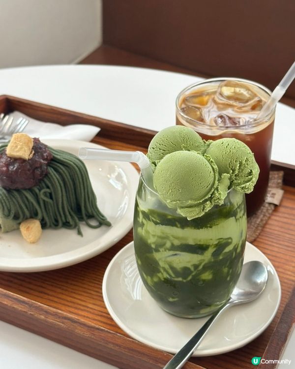 🇰🇷首爾永登浦抹茶控必朝聖甜品店‼️抹茶拿鐵+巴斯克芝士蛋糕🍰