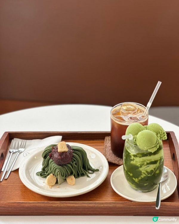 🇰🇷首爾永登浦抹茶控必朝聖甜品店‼️抹茶拿鐵+巴斯克芝士蛋糕🍰