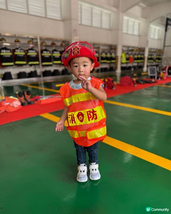 深圳體驗小小消防員🧑‍🚒 有得用水喉噴水 好得意